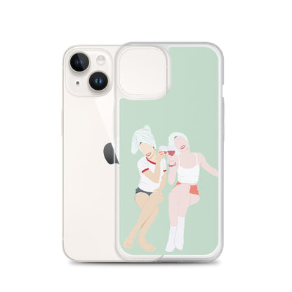 Custom Illustration Faceless Portrait Clear Case for iPhone®