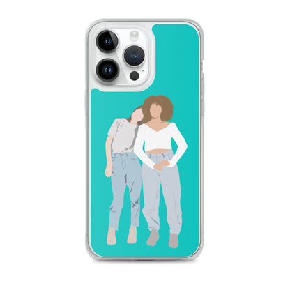 Custom Illustration Faceless Portrait Clear Case for iPhone®