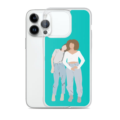 Custom Illustration Faceless Portrait Clear Case for iPhone®