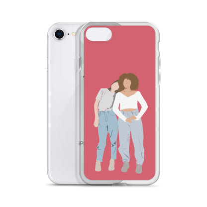 Custom Illustration Faceless Portrait Clear Case for iPhone®