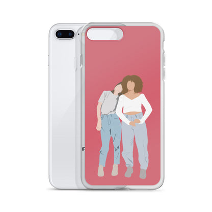 Custom Illustration Faceless Portrait Clear Case for iPhone®