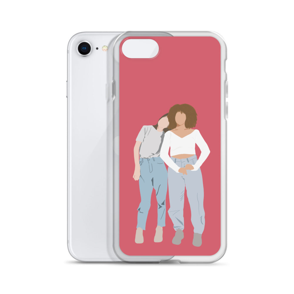 Custom Illustration Faceless Portrait Clear Case for iPhone®