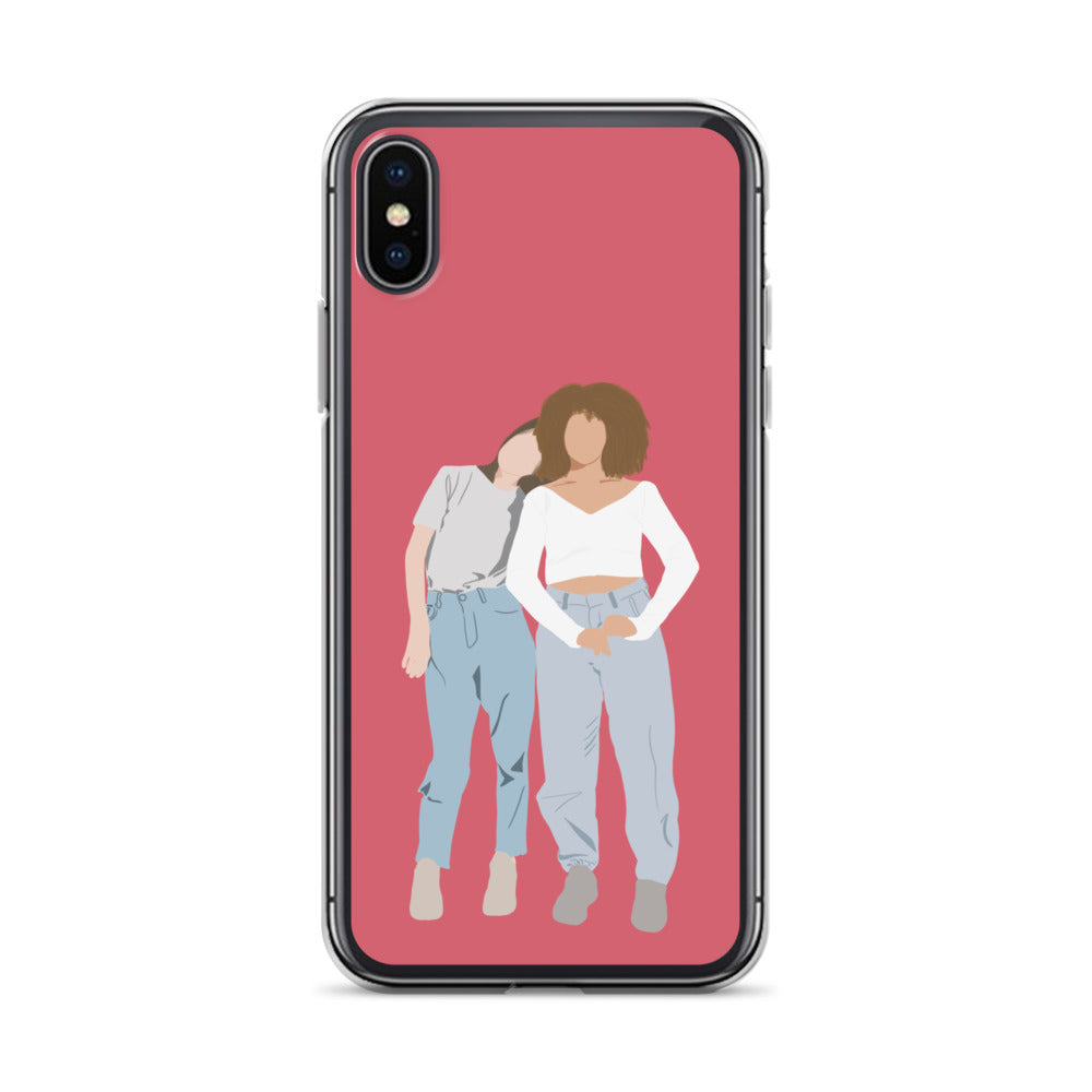 Custom Illustration Faceless Portrait Clear Case for iPhone®