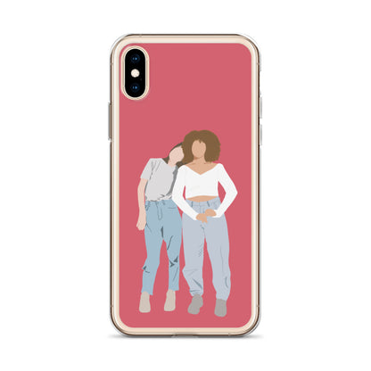 Custom Illustration Faceless Portrait Clear Case for iPhone®