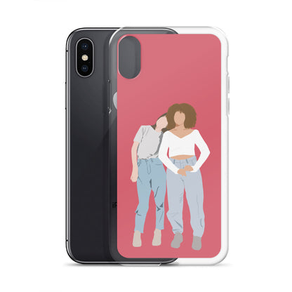 Custom Illustration Faceless Portrait Clear Case for iPhone®