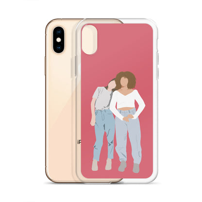 Custom Illustration Faceless Portrait Clear Case for iPhone®