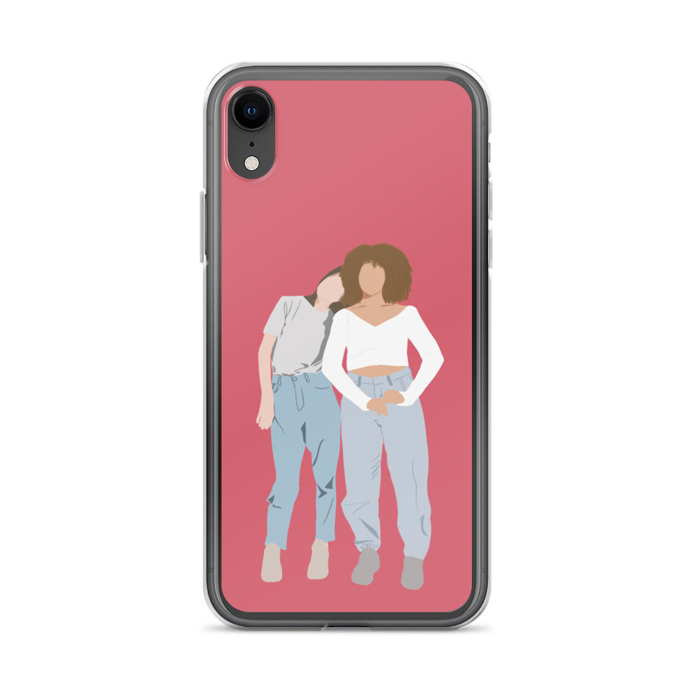 Custom Illustration Faceless Portrait Clear Case for iPhone®