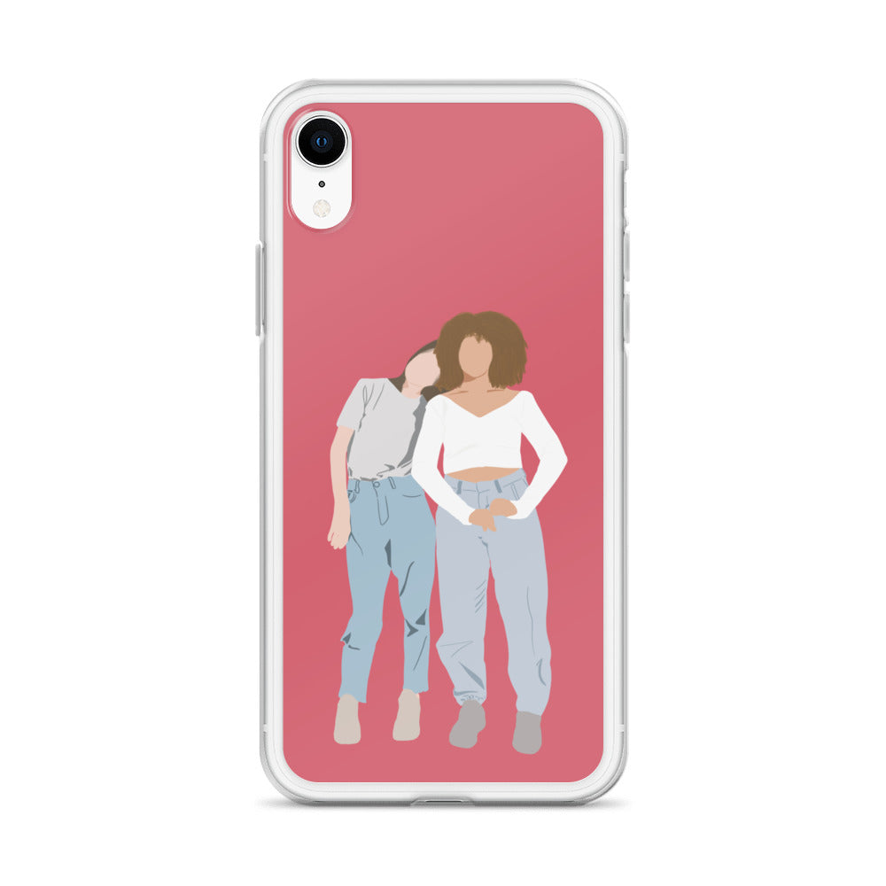 Custom Illustration Faceless Portrait Clear Case for iPhone®