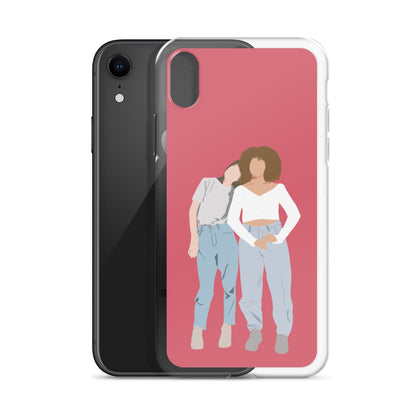 Custom Illustration Faceless Portrait Clear Case for iPhone®