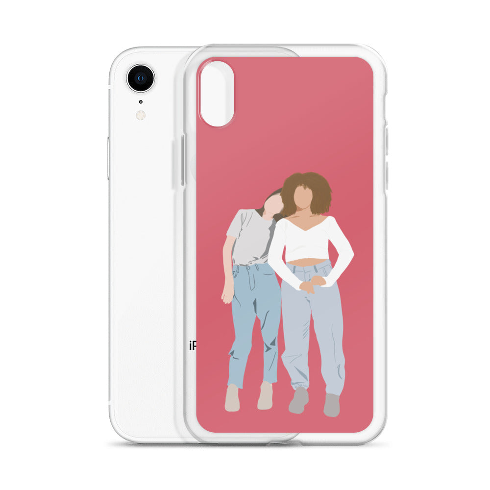 Custom Illustration Faceless Portrait Clear Case for iPhone®