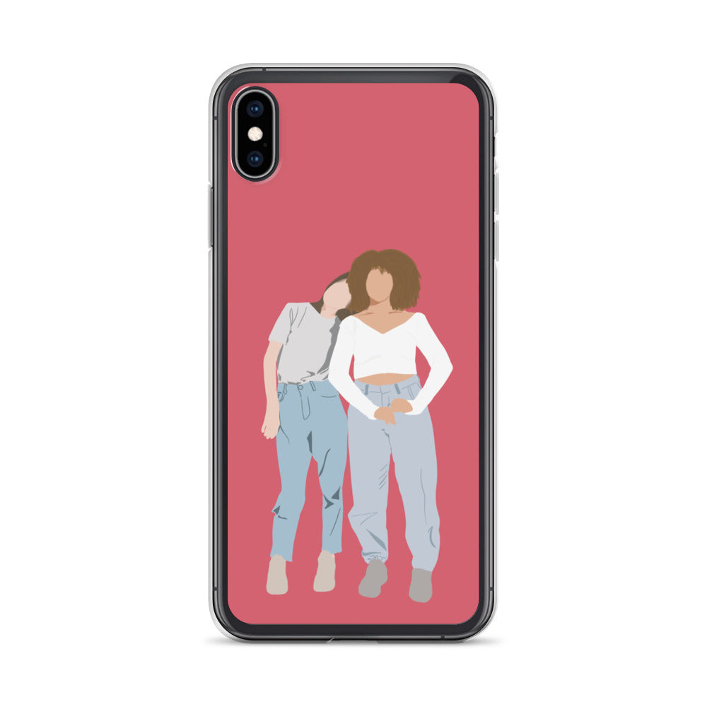 Custom Illustration Faceless Portrait Clear Case for iPhone®