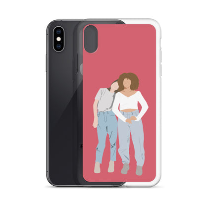 Custom Illustration Faceless Portrait Clear Case for iPhone®