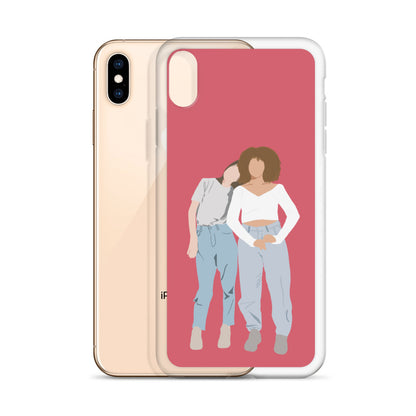 Custom Illustration Faceless Portrait Clear Case for iPhone®