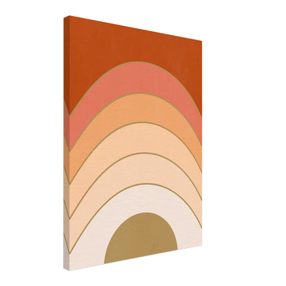 Abstract Gradient Sunrise Wall Art Print