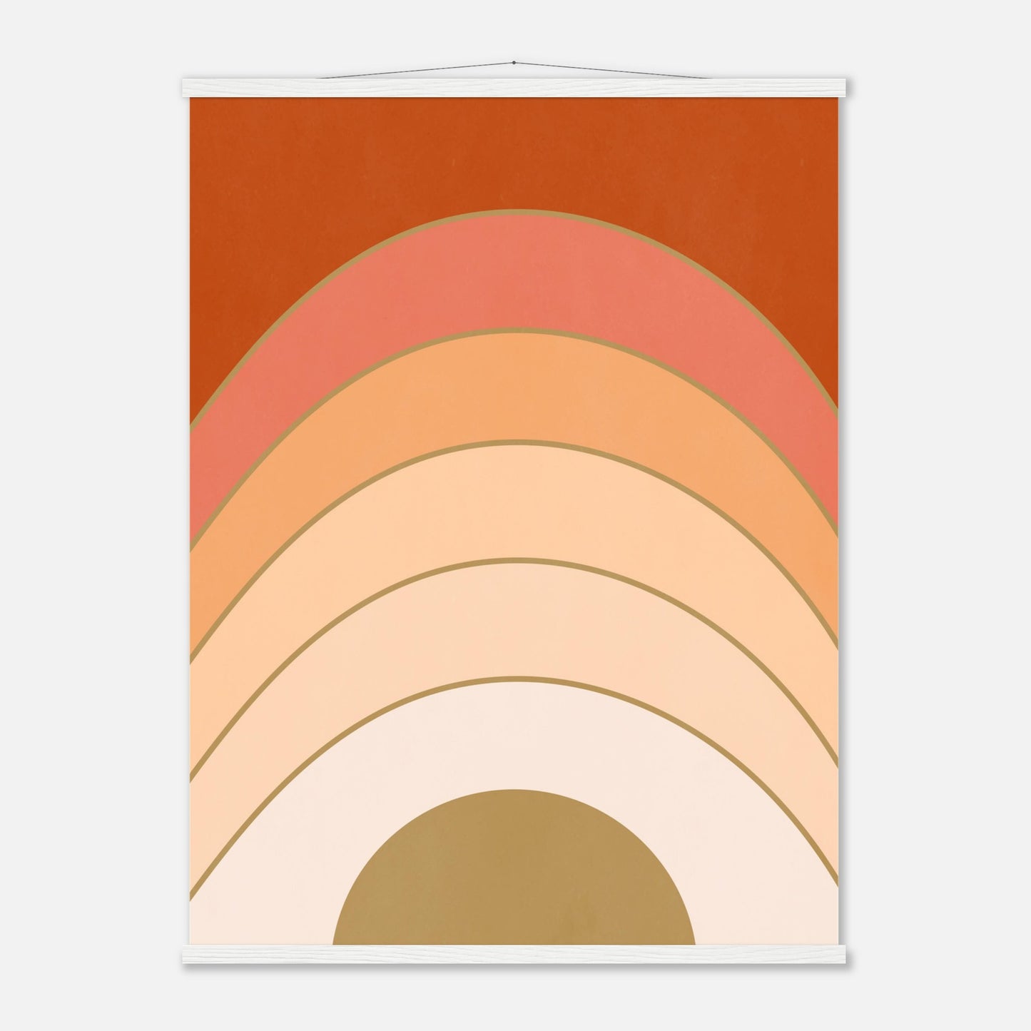 Abstract Gradient Sunrise Wall Art Print