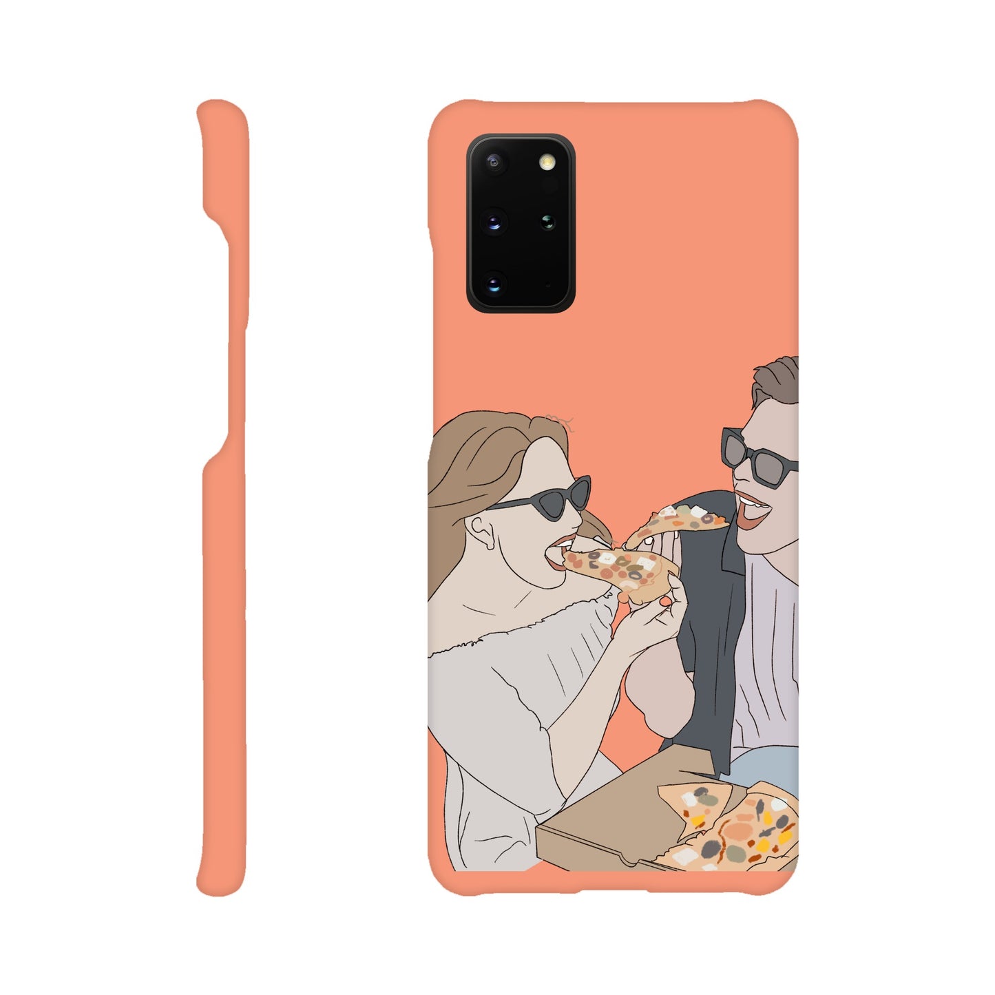 Couple Illustration Faceless Slim Phone Case