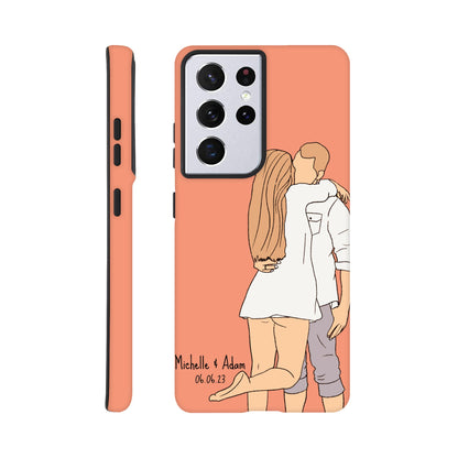 Custom Faceless Portrait Illustration Tough Phone cases