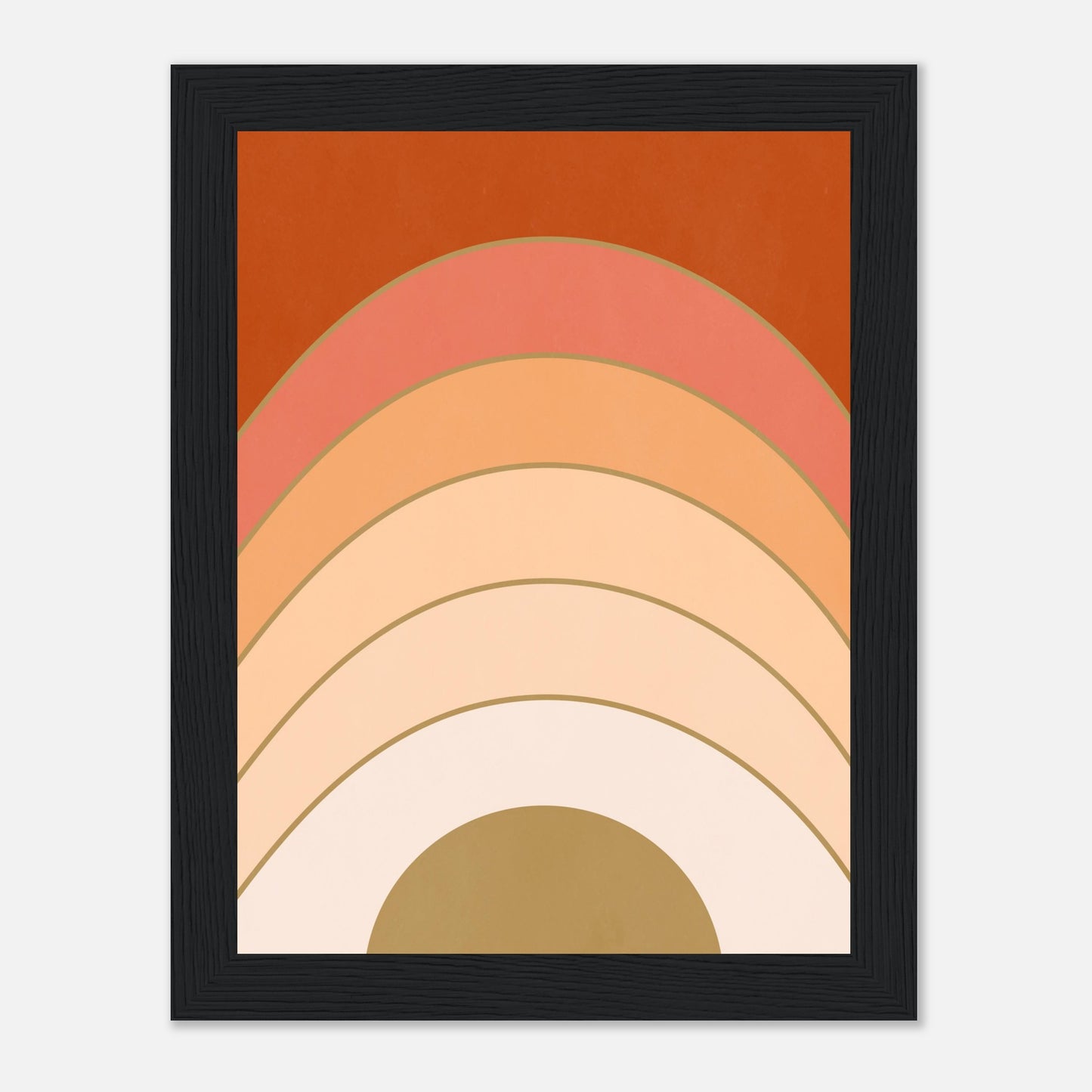 Abstract Gradient Sunrise Wall Art Print