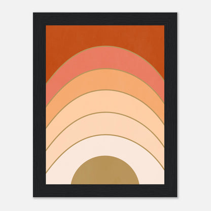 Abstract Gradient Sunrise Wall Art Print