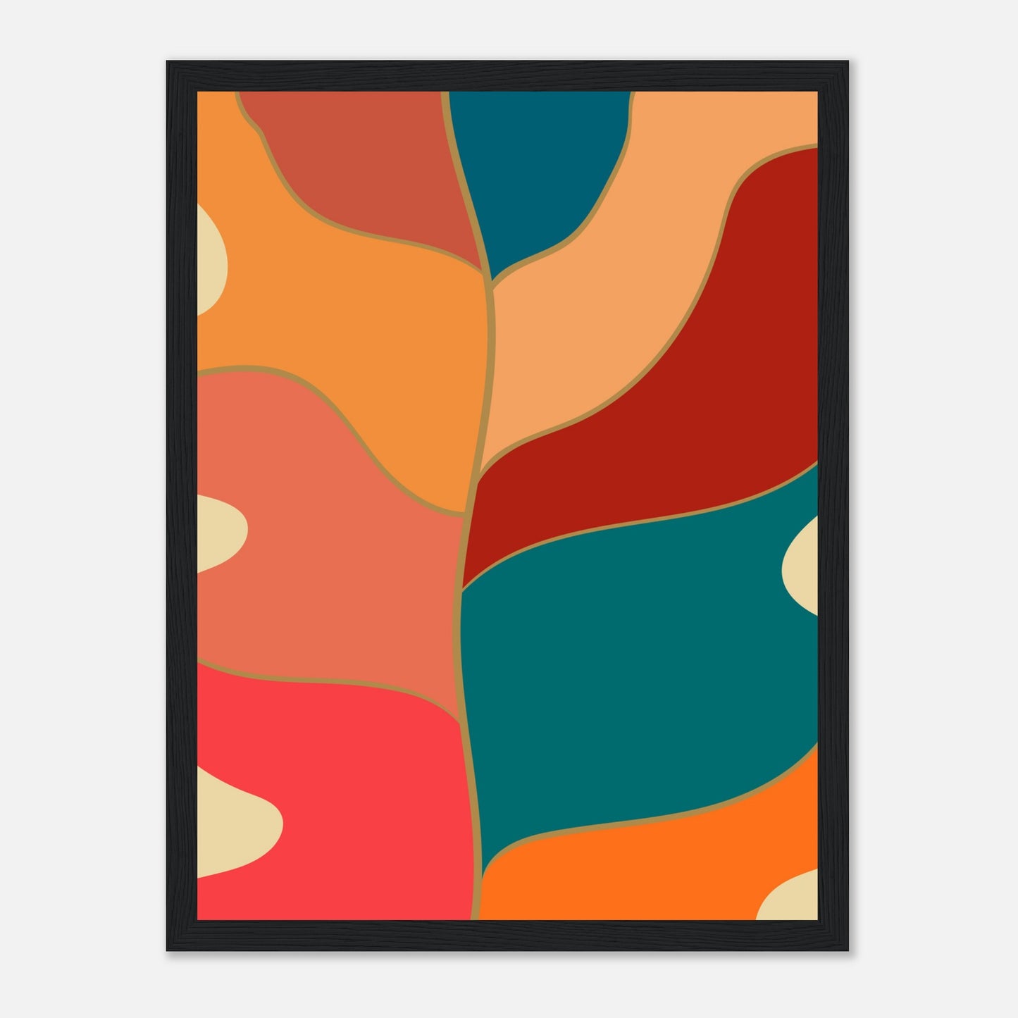 Abstract Monstera Wall Art Print