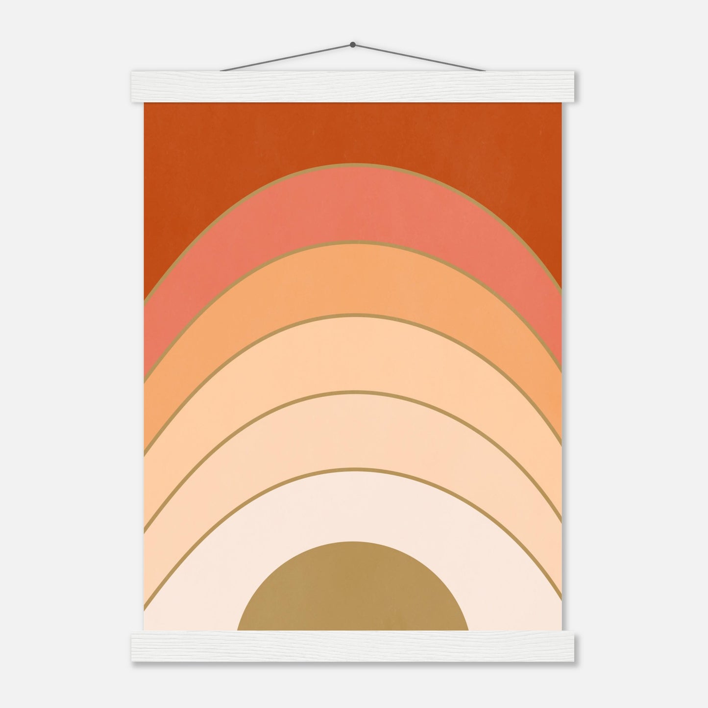 Abstract Gradient Sunrise Wall Art Print