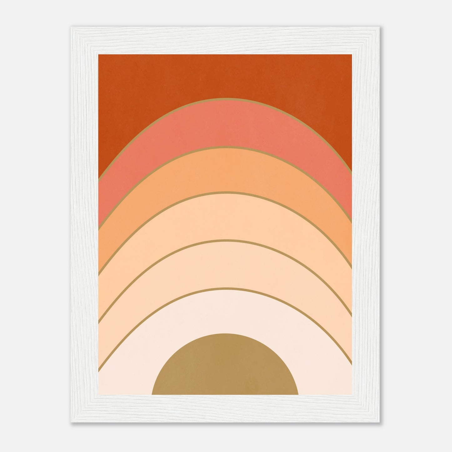 Abstract Gradient Sunrise Wall Art Print