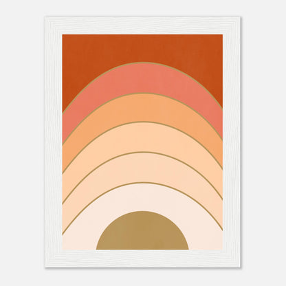 Abstract Gradient Sunrise Wall Art Print