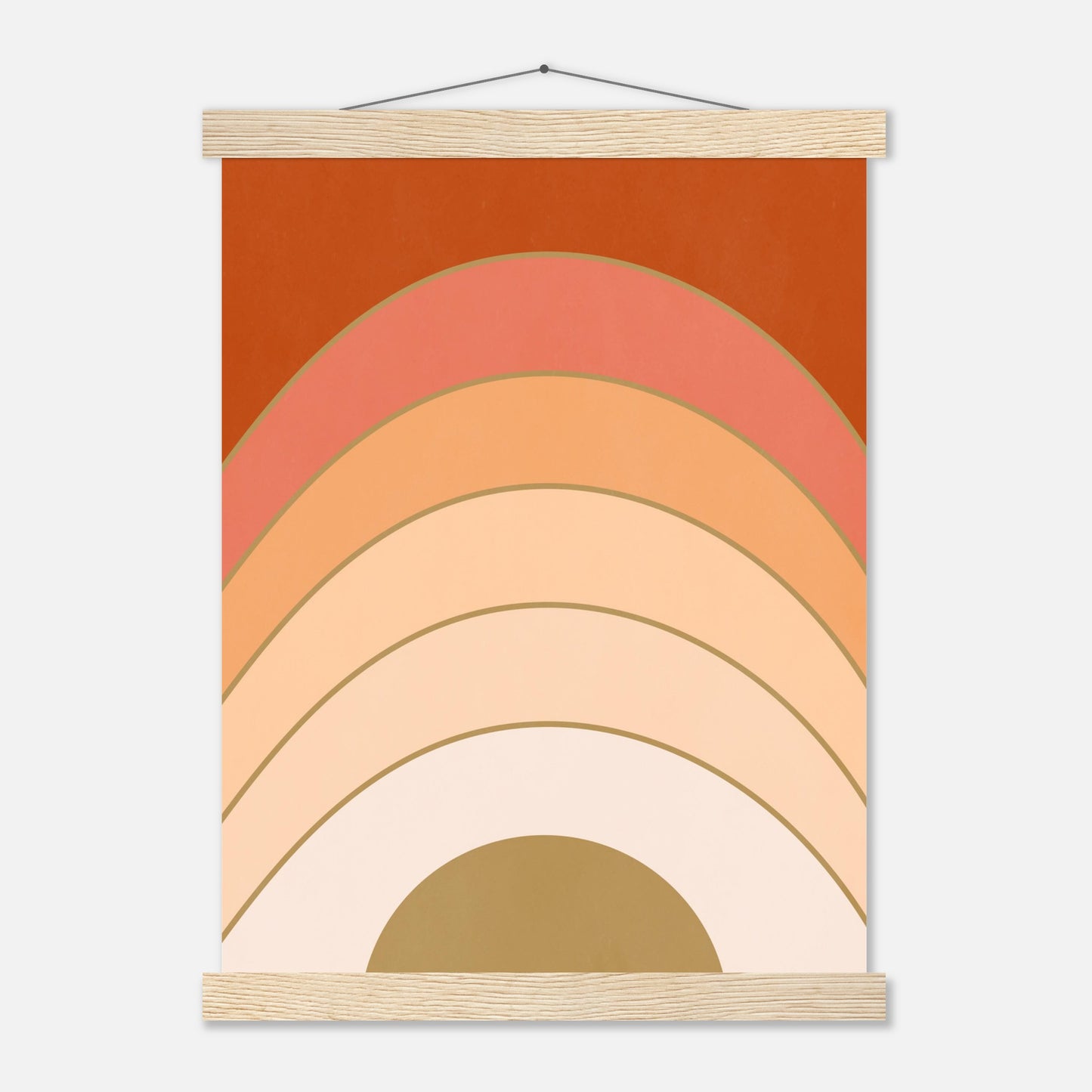 Abstract Gradient Sunrise Wall Art Print