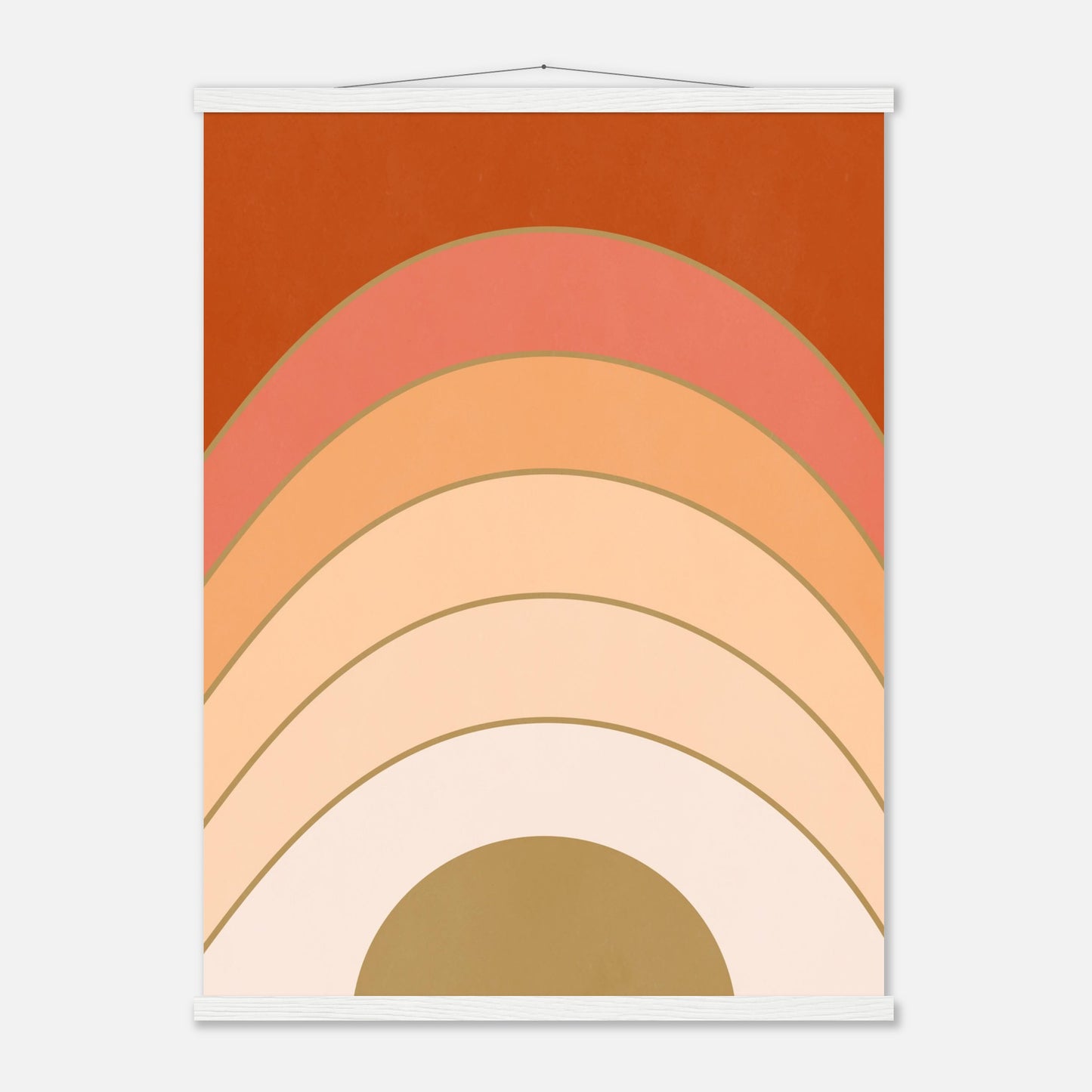 Abstract Gradient Sunrise Wall Art Print