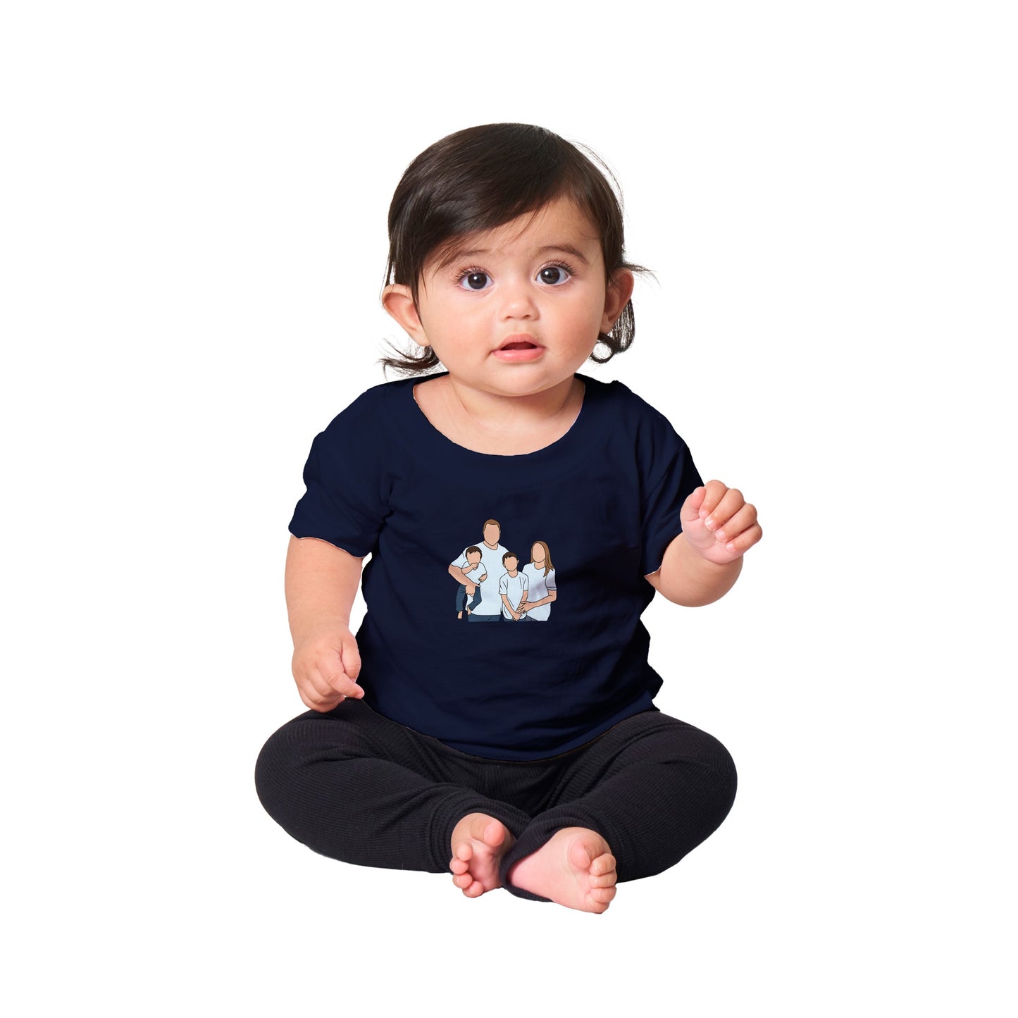 Custom Faceless Portrait Kids & baby clothing Body Suite