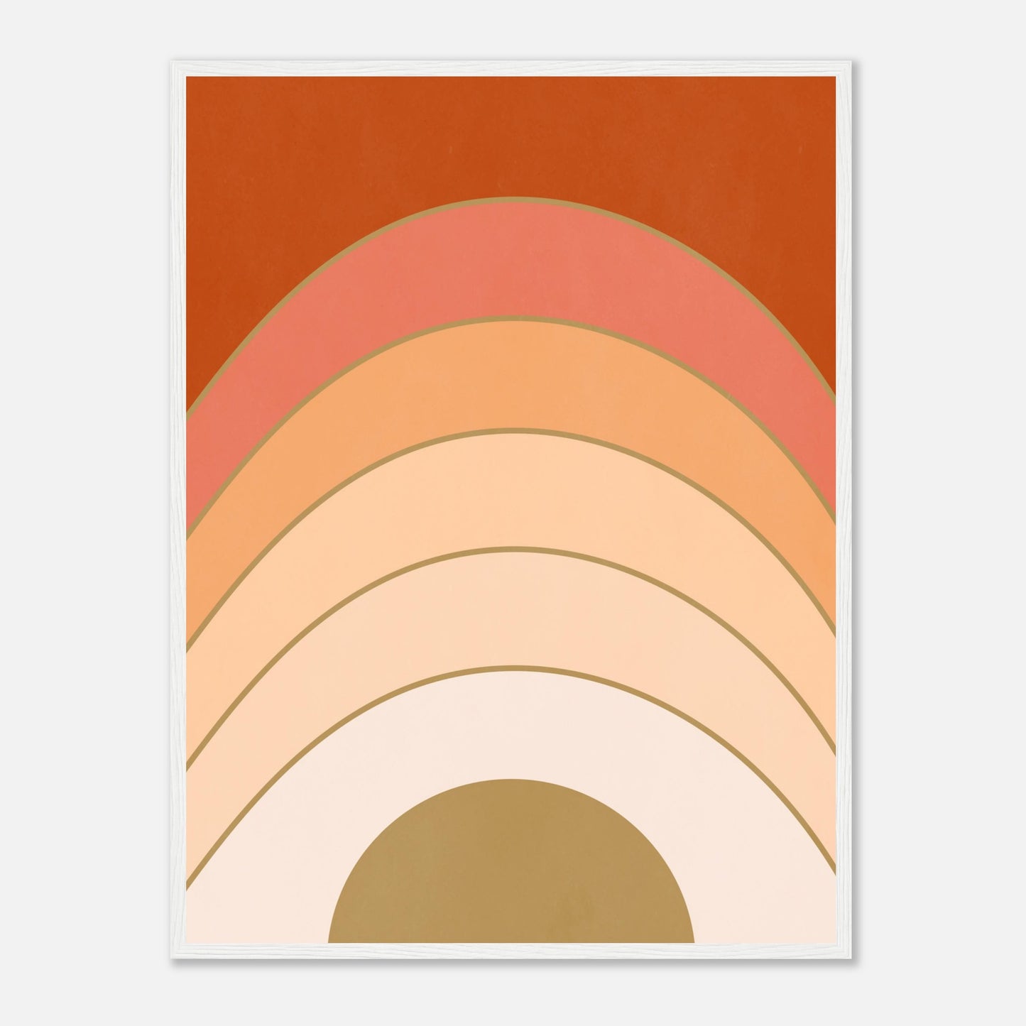 Abstract Gradient Sunrise Wall Art Print