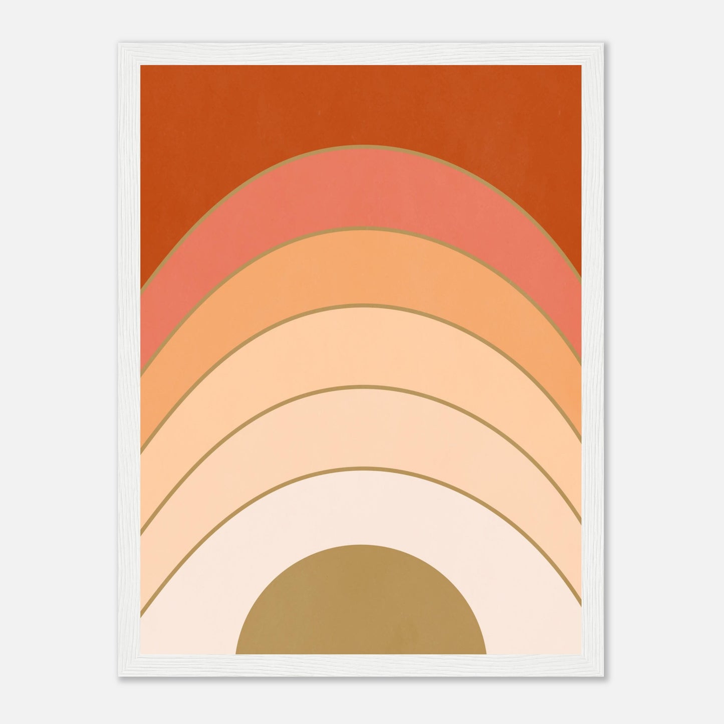 Abstract Gradient Sunrise Wall Art Print