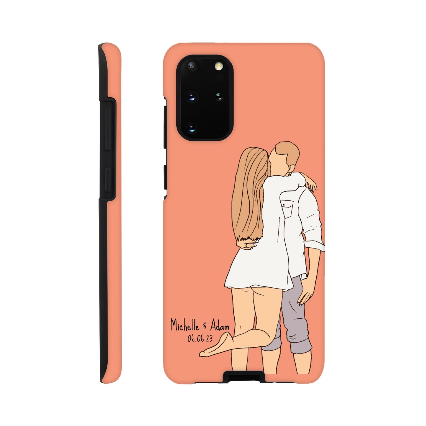 Custom Faceless Portrait Illustration Tough Phone cases