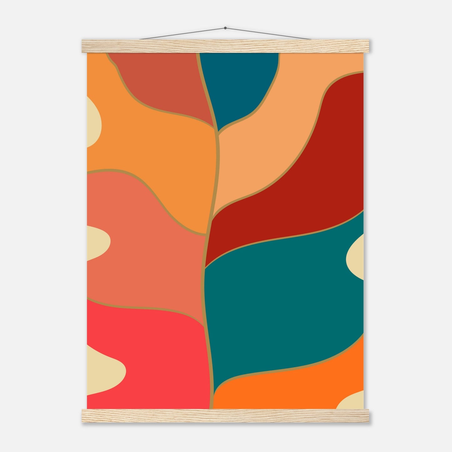 Abstract Monstera Wall Art Print