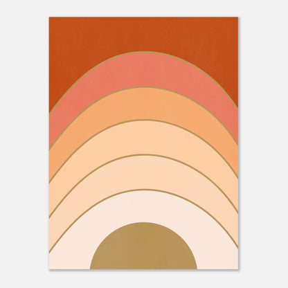 Abstract Gradient Sunrise Wall Art Print