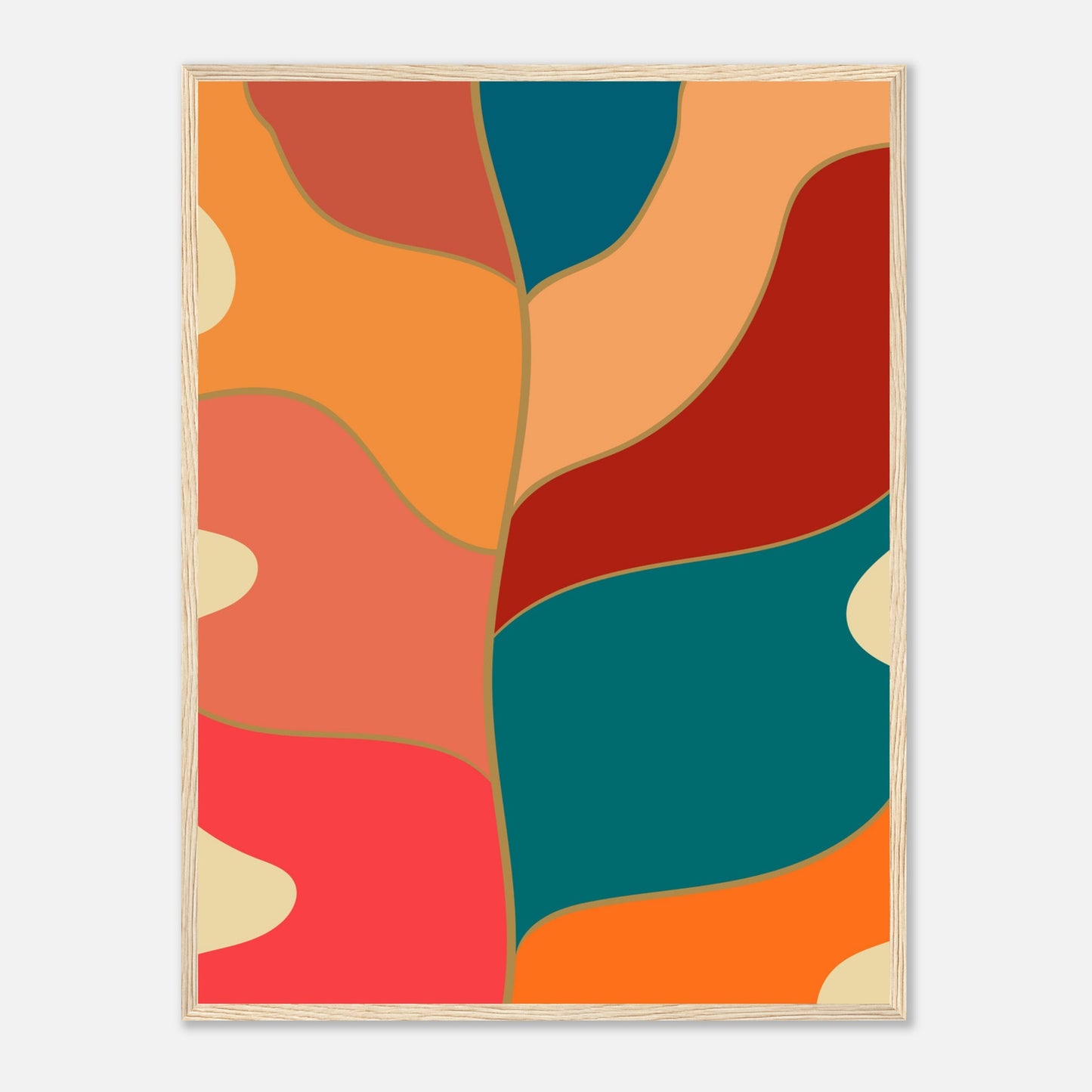 Abstract Monstera Wall Art Print