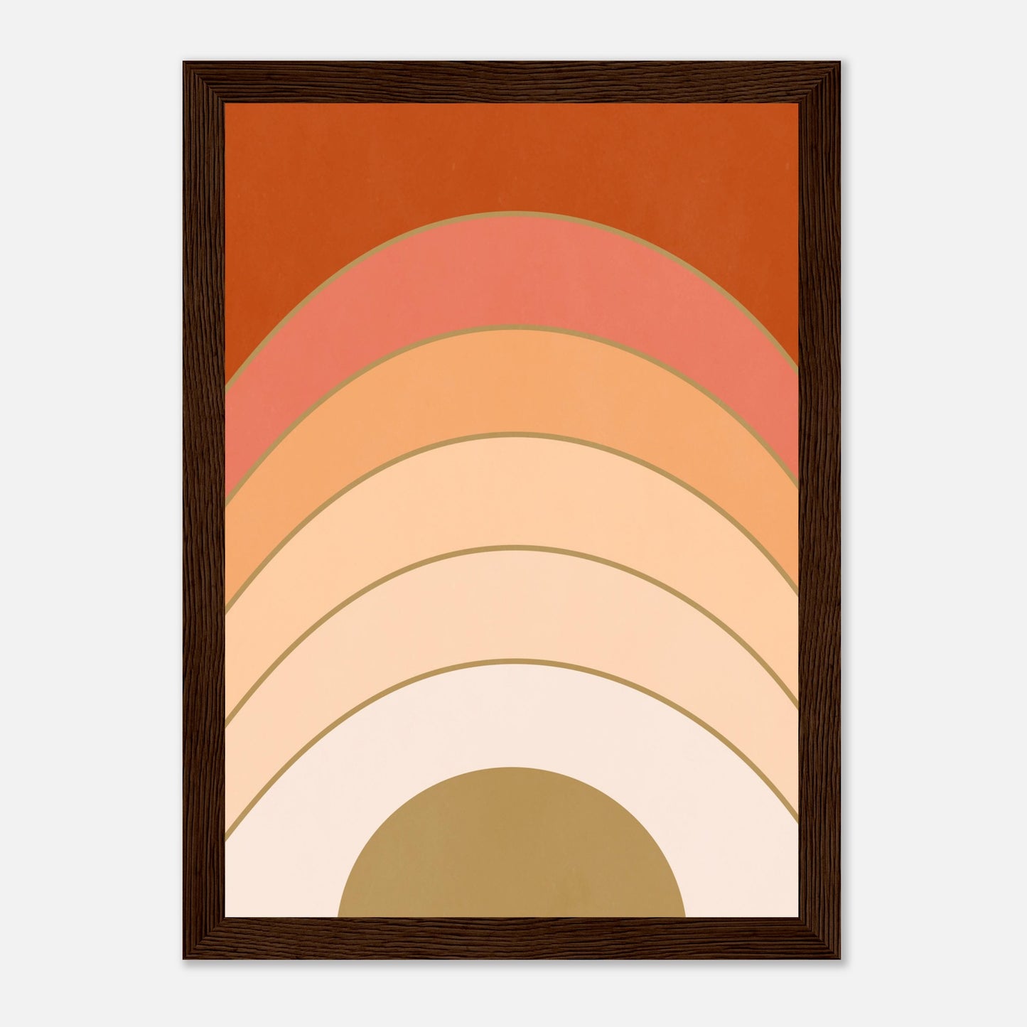 Abstract Gradient Sunrise Wall Art Print