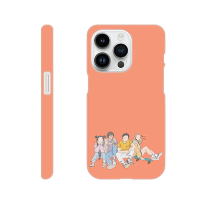 Couple Illustration Faceless Slim Phone Case