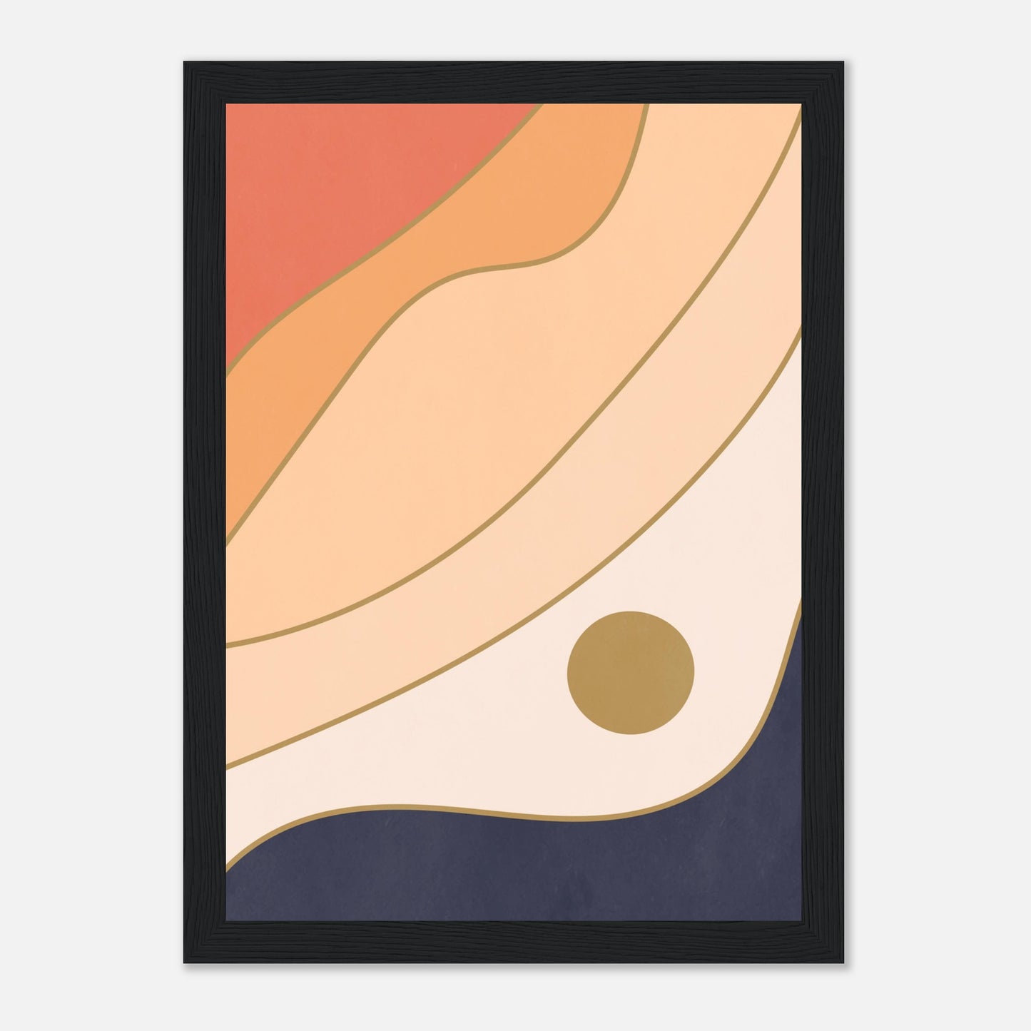 Abstract Eagle Eye Sun Wall art