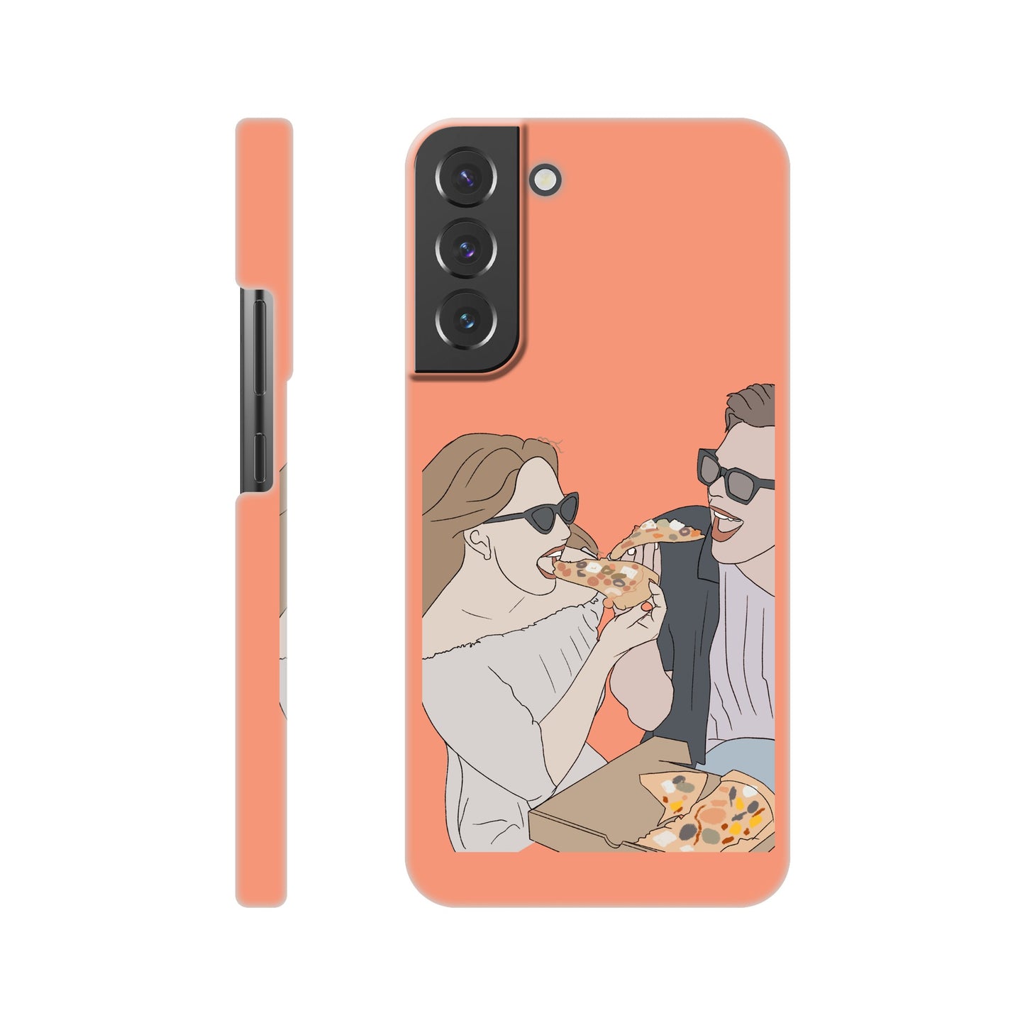 Couple Illustration Faceless Slim Phone Case