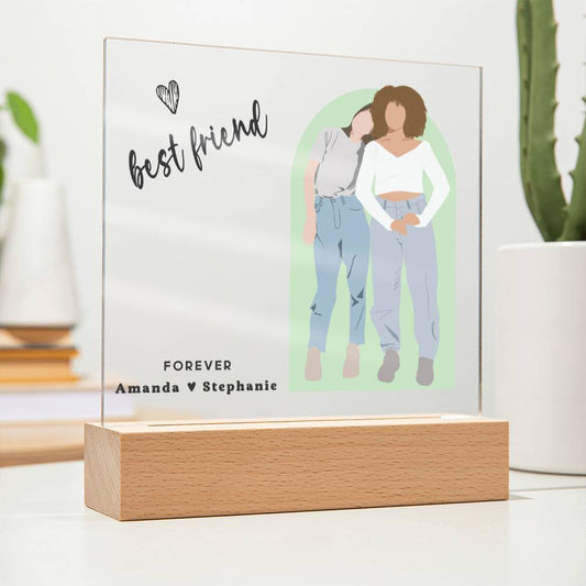 Custom Faceless Portrait Acrylic Plaque