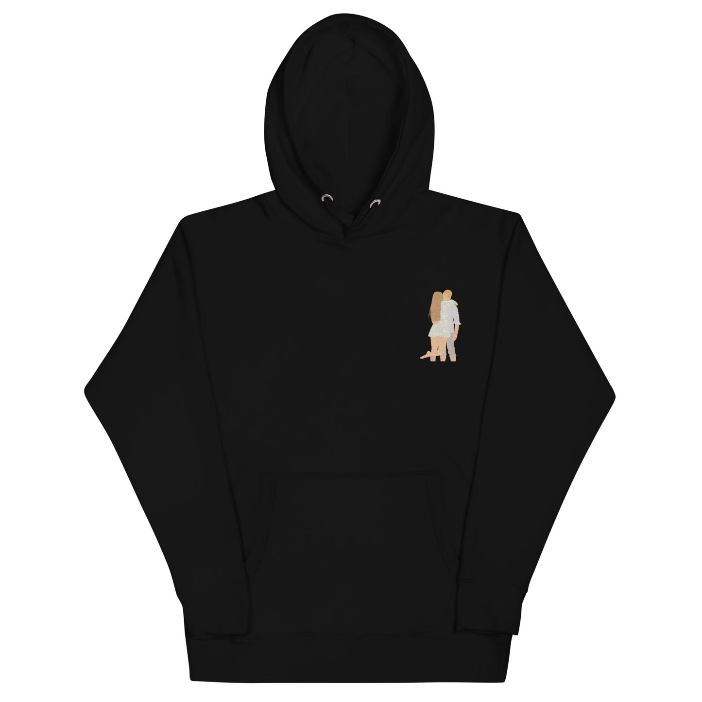 Custom Faceless Portrait Embroidery Unisex Hoodie