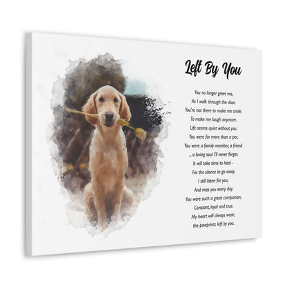 Custom Watercolor Pet Portrait with Poem