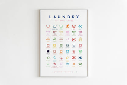 Laundry Guide Symbols with Stain Removal