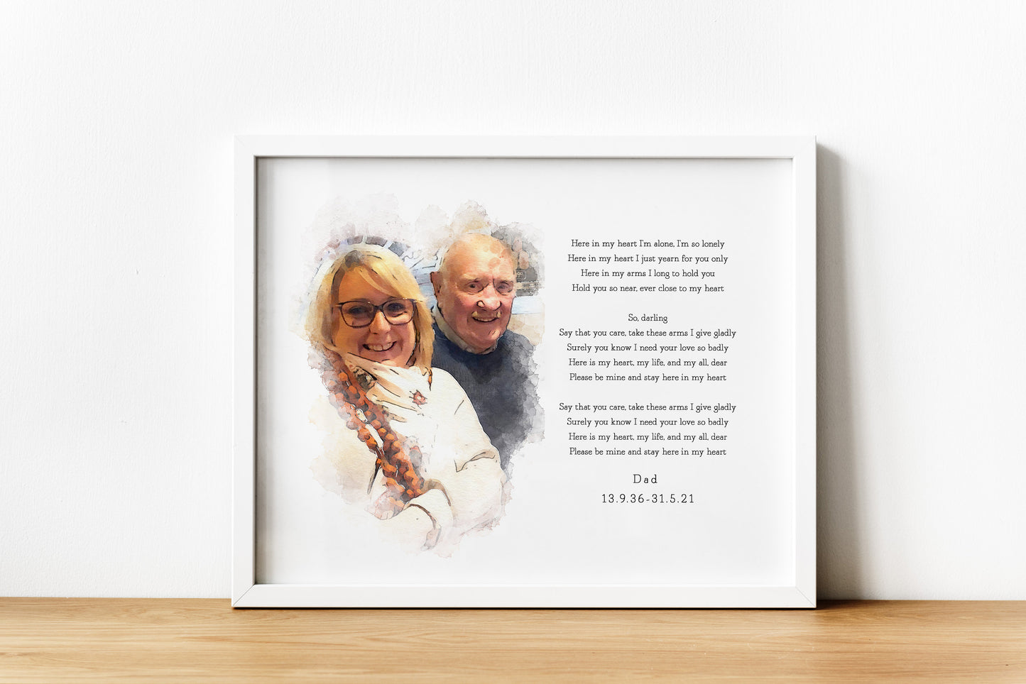 Custom Family Portrait with Poem