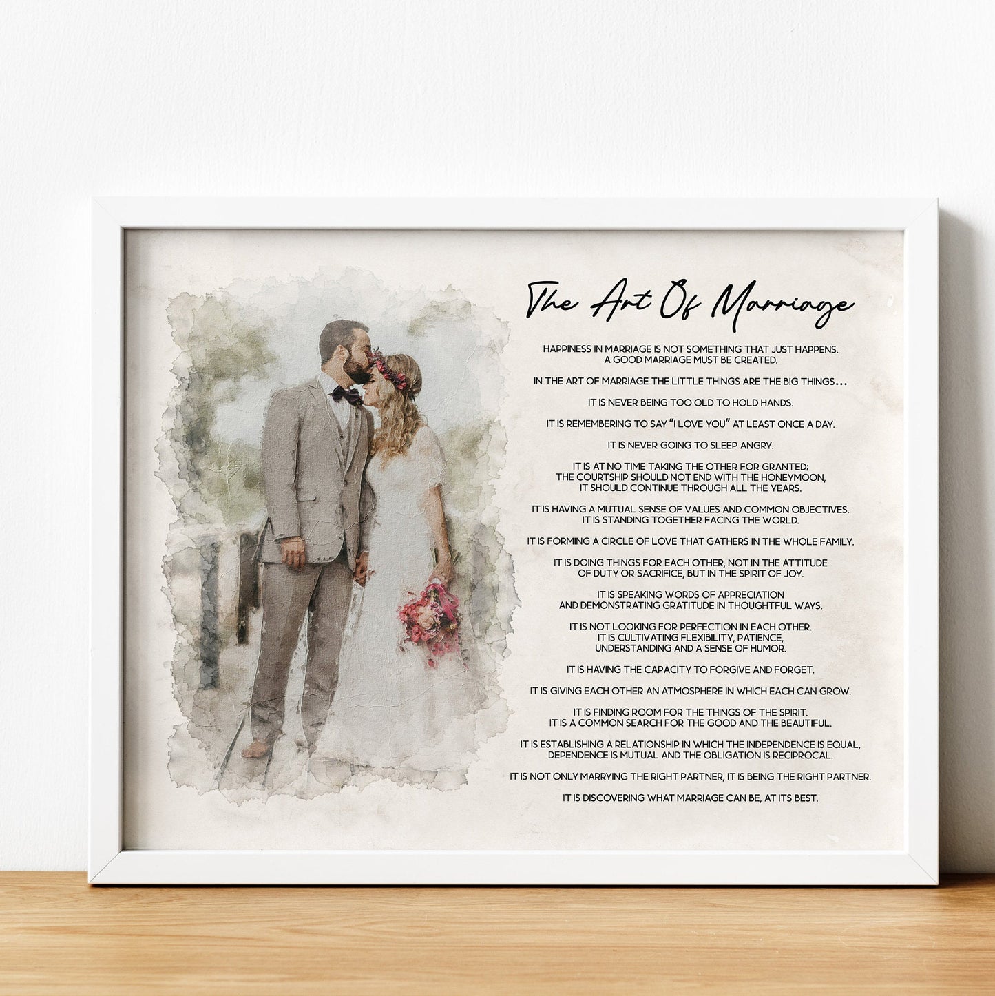 The Art of Marriage with Portrait Photo